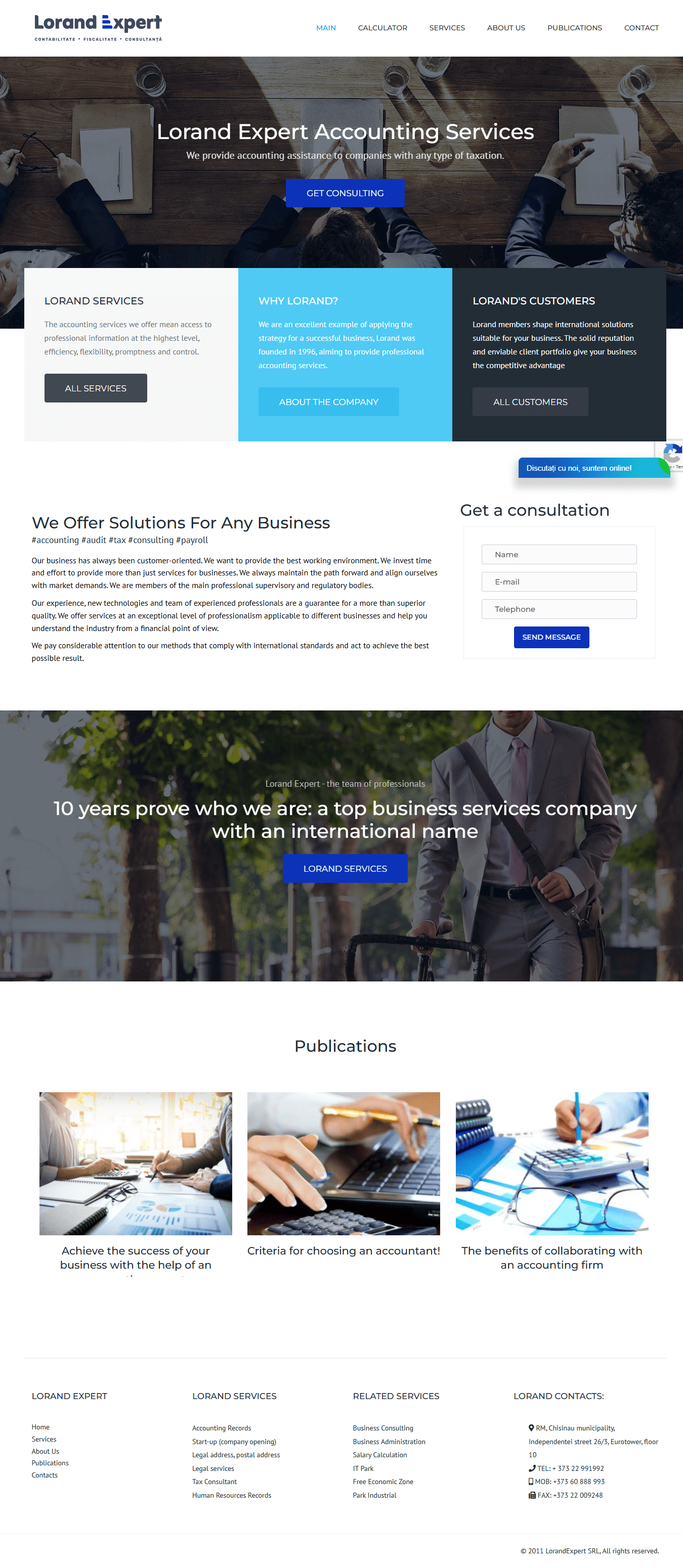 Lorand Expert WordPress Website